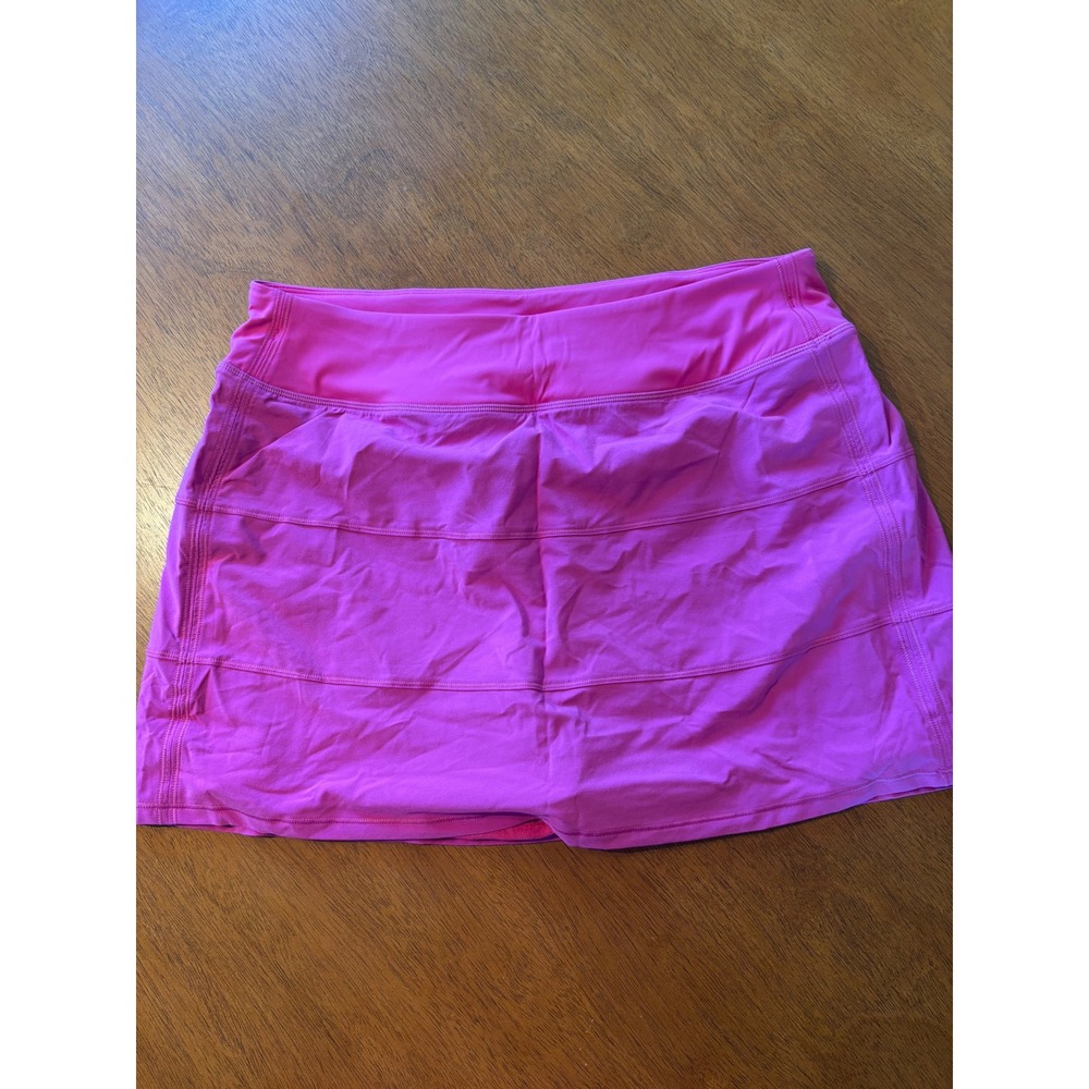 CRZ YOGA Women Pink Athletic Skort Tiered Tennis Golf Running Skirt Size XL